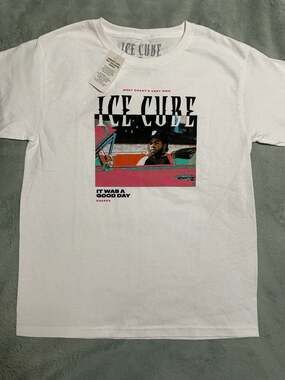 NWT - Ice Cube 'It Was A Good Day' Graphic T-Shirt, Size 12 Youth